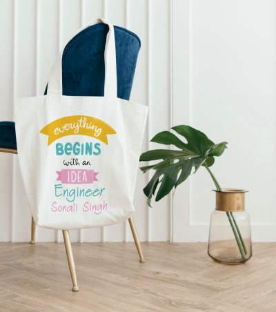 Everything begins with an idea Personalized Engineer Tote Bag