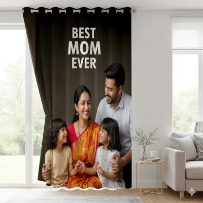 Best Mom Ever Customized Curtain