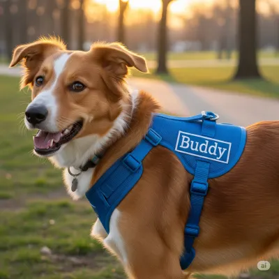 Personalized Dog Harness Adjustable and Comfortable
