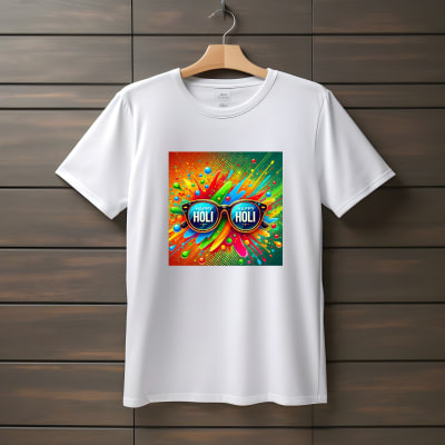 Happy Holi Printed T-Shirt