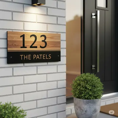 Elegant House Name Plate