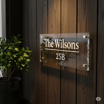 Elegant Acrylic Name Plate