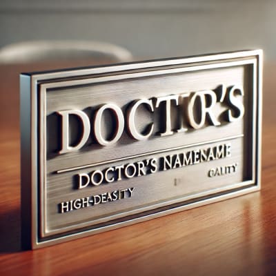 Custom Nameplate for Desk