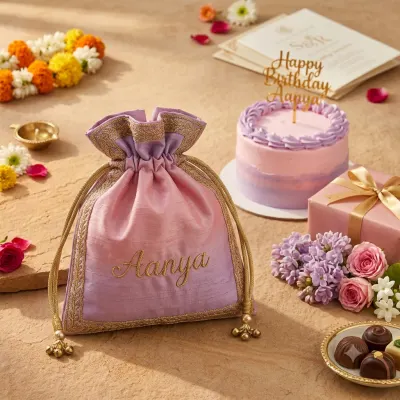 Personalized Birthday Potli Bag