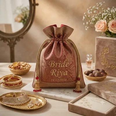Personalized Bridal Potli Bag