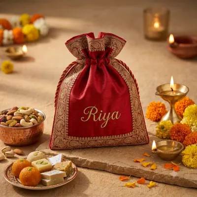 Personalized Diwali Potli Bag