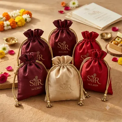 Custom Logo Potli Bags for Events