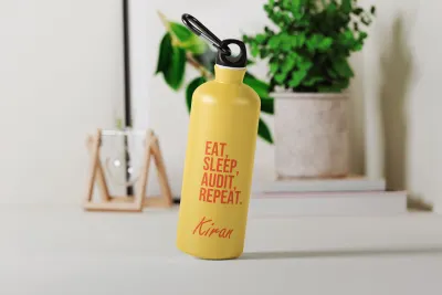 Eat Sleep Audit Repeat CA Bottle