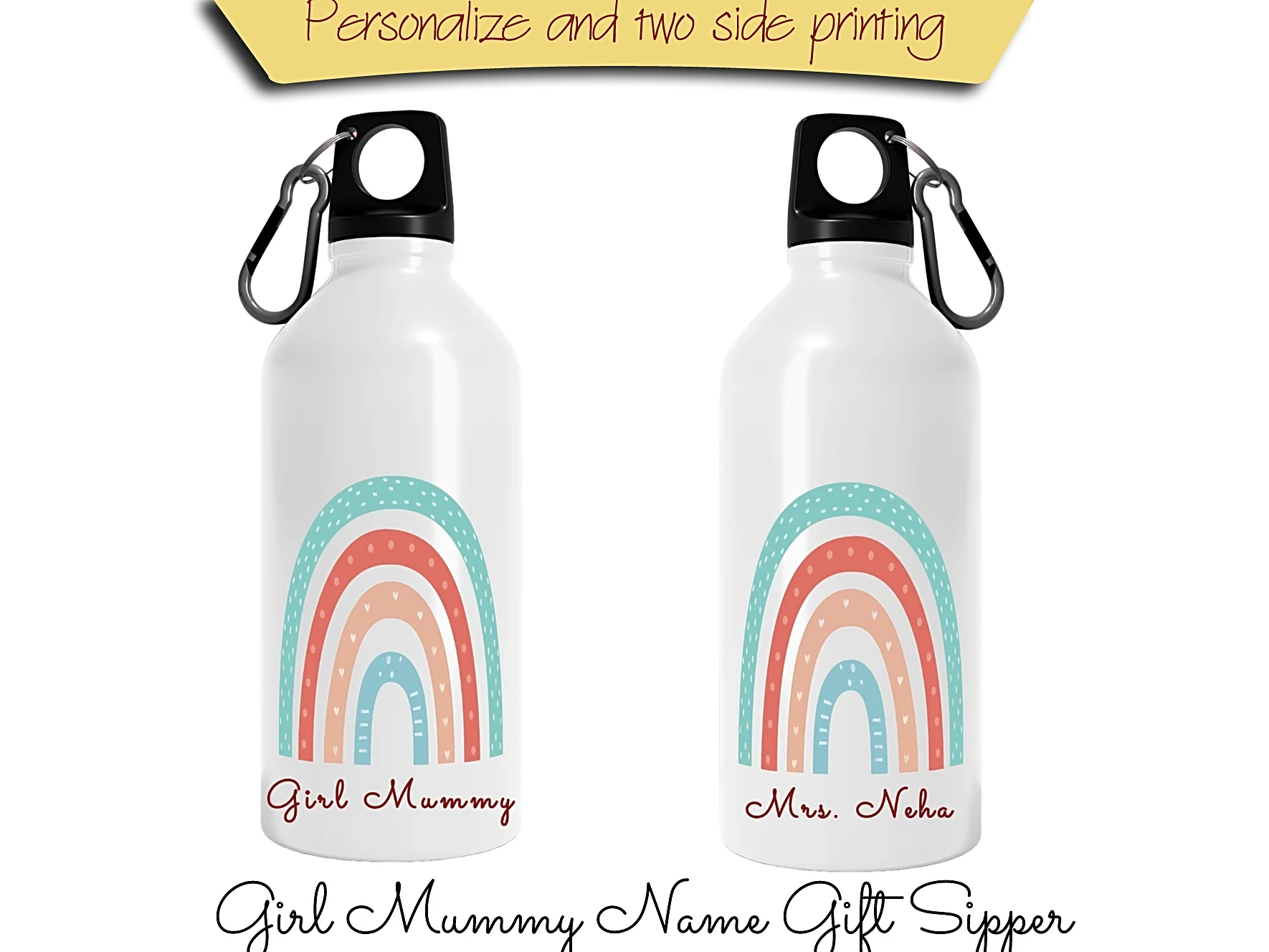 Personalize "Girl Mummy" with Mummy Name Sipper Bottle-4