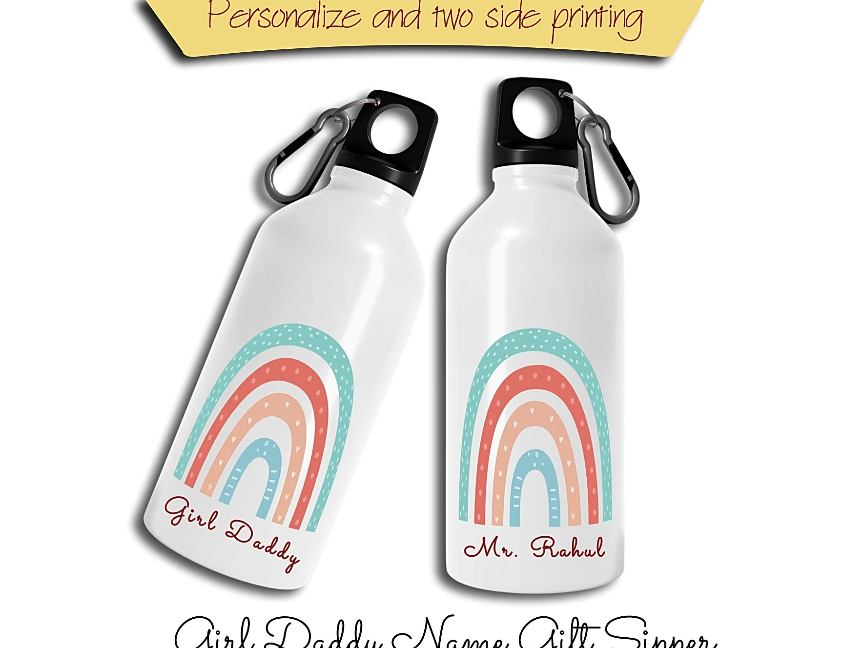 Personalize "Girl Daddy" with Daddy Name Sipper Bottle-4