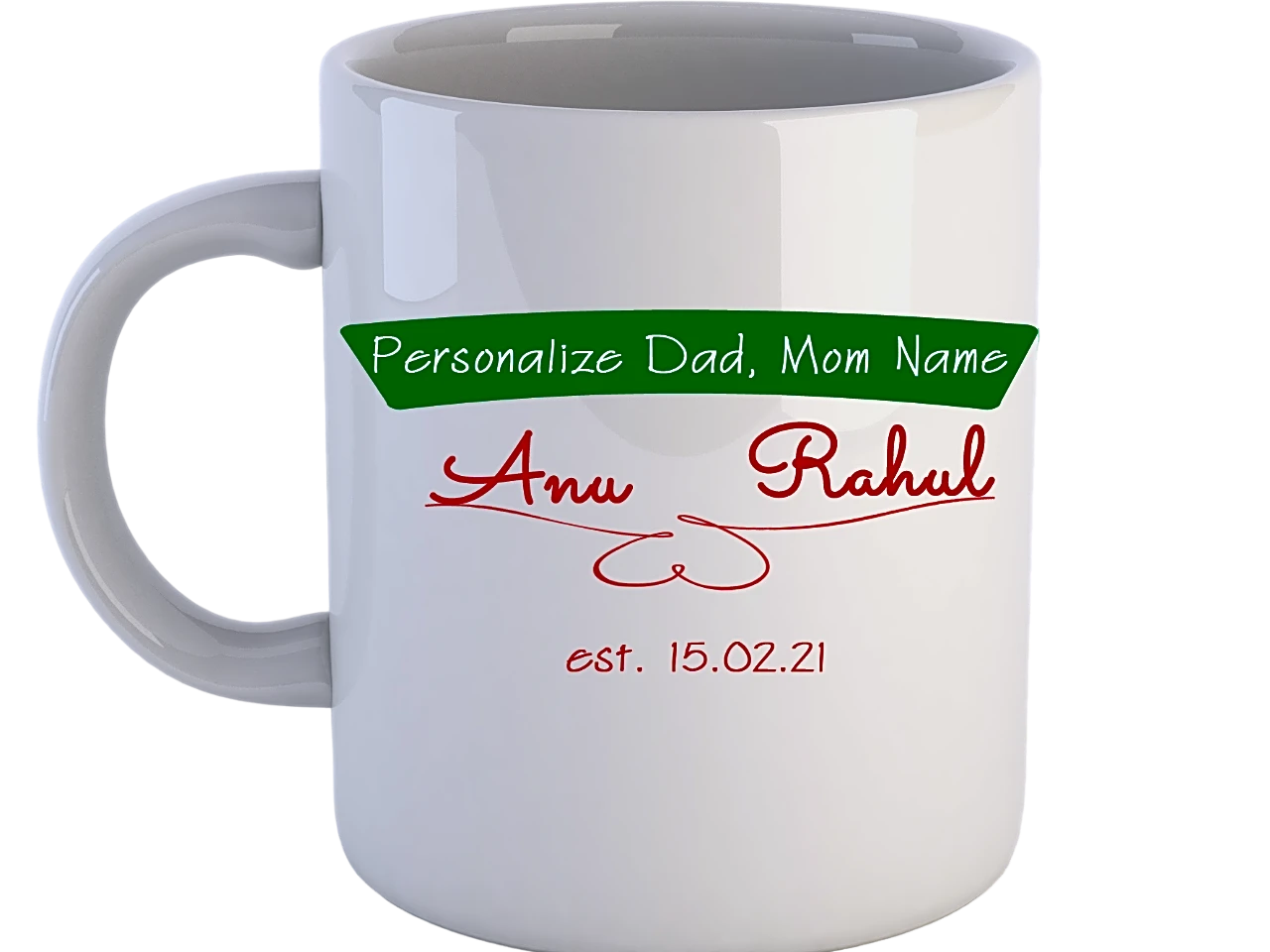 Personalized Mugs with Parent's, Baby Name and Dates-4
