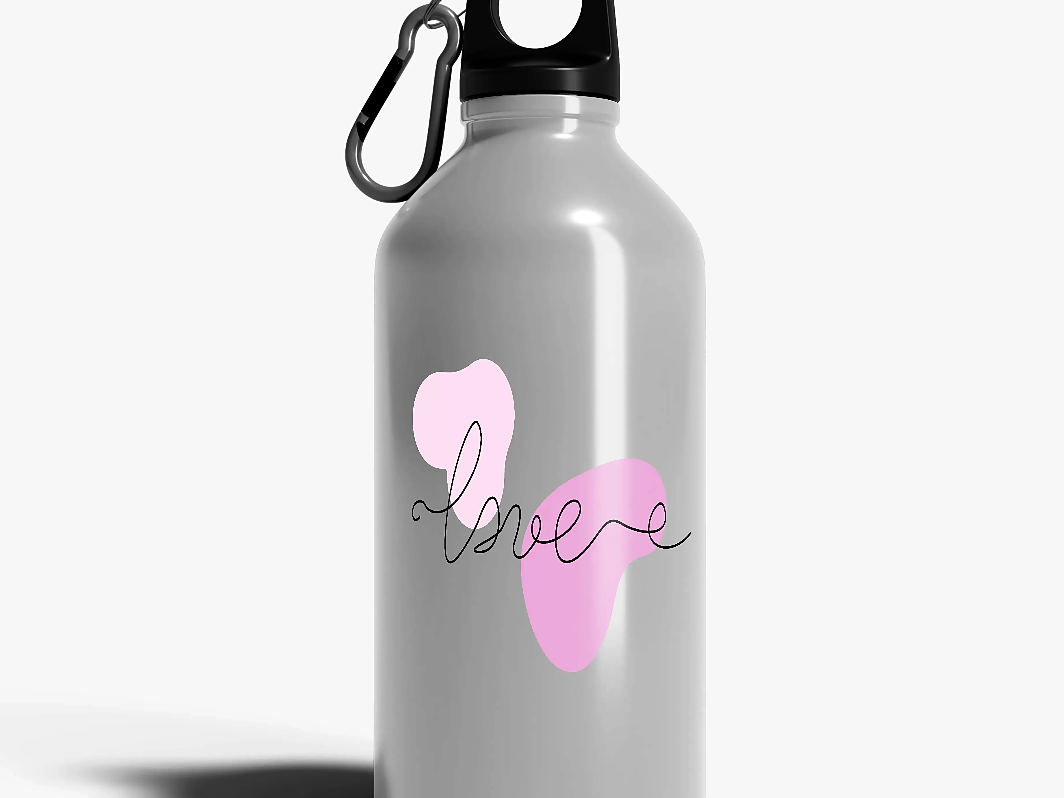 Personalized [Designer] Sipper Bottle 650ML White | Love Art With Name