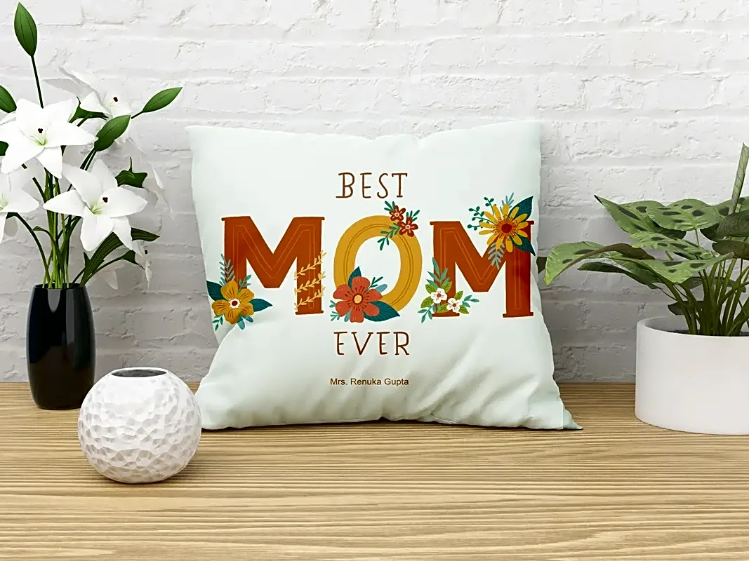 Personalized cushion-with Mom's Name