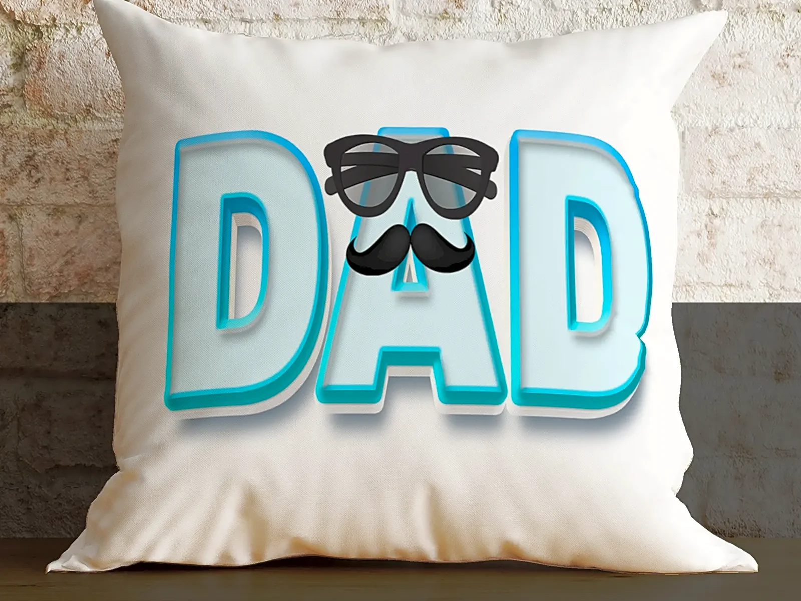 Printed Super Dad - Cushion 