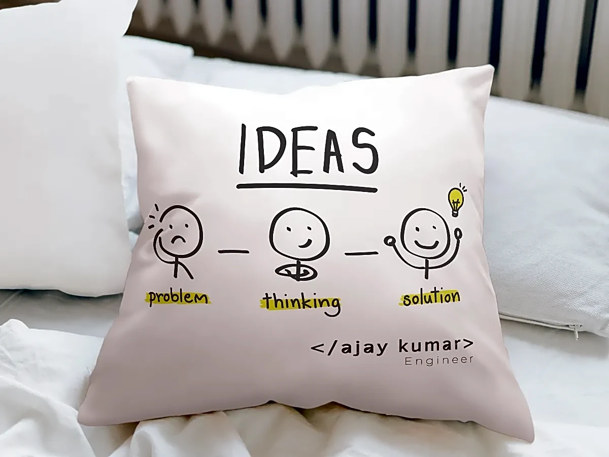 Personalized Gift For Engineer - Cushions, Motivational Quotes, Engine