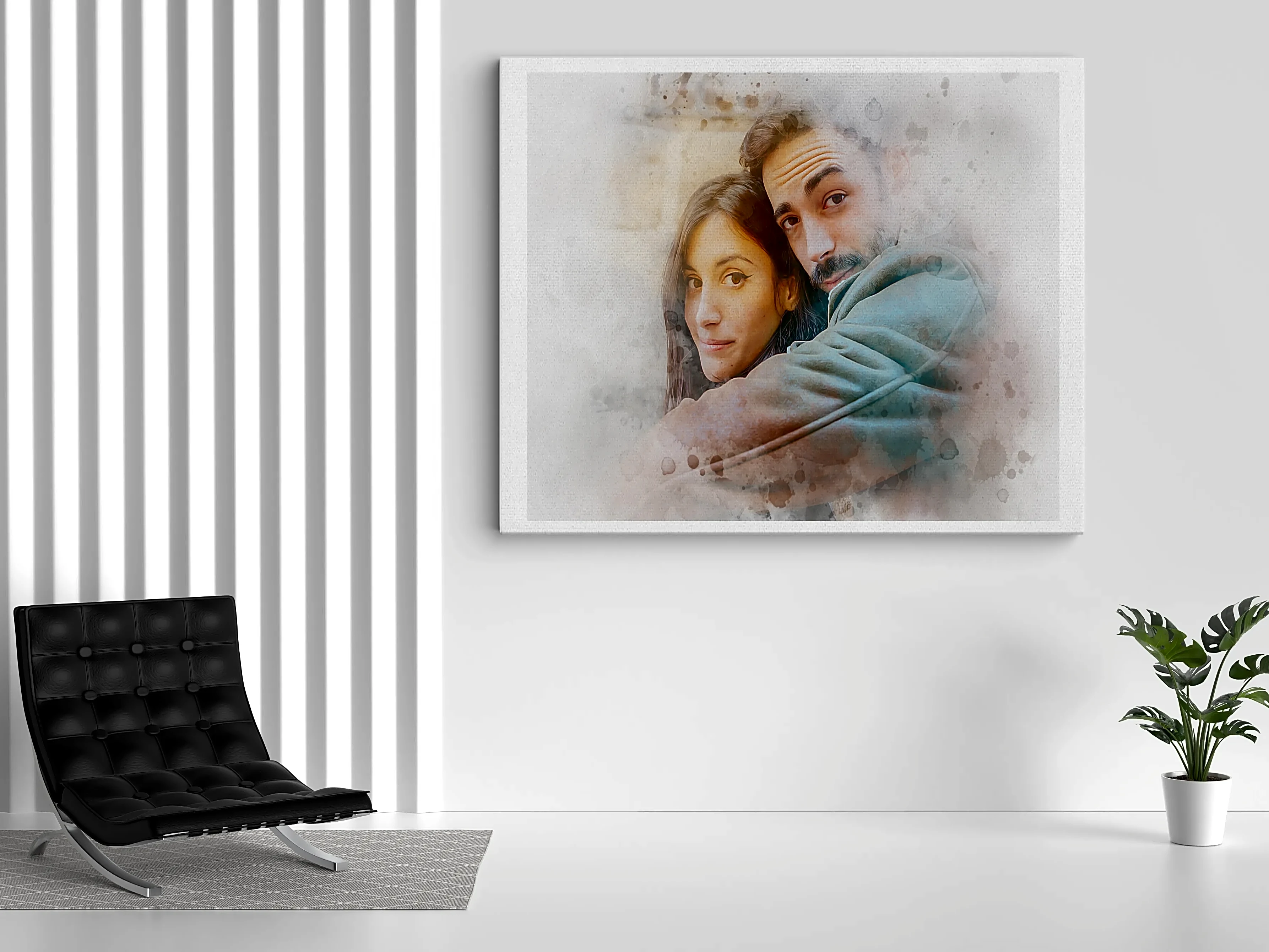 Personalized Frameless Acrylic photo For His and Her 