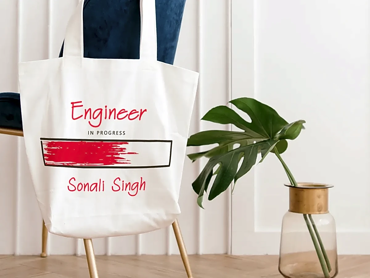 Personalized Engineering Student Tote Bag - Add Name to Personalize