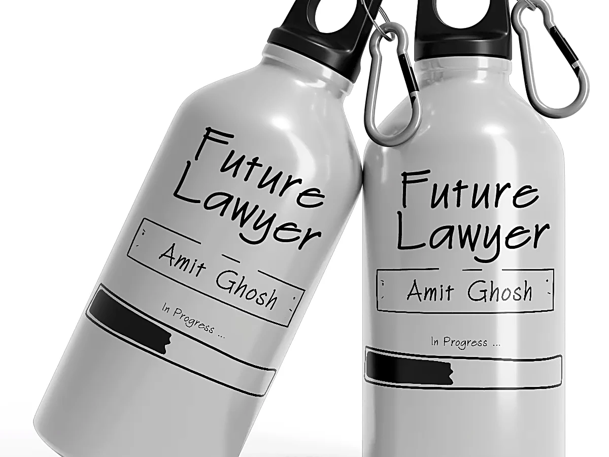 Personalized With Name [Future Lawyer]  Aluminum Sipper Water Bottle