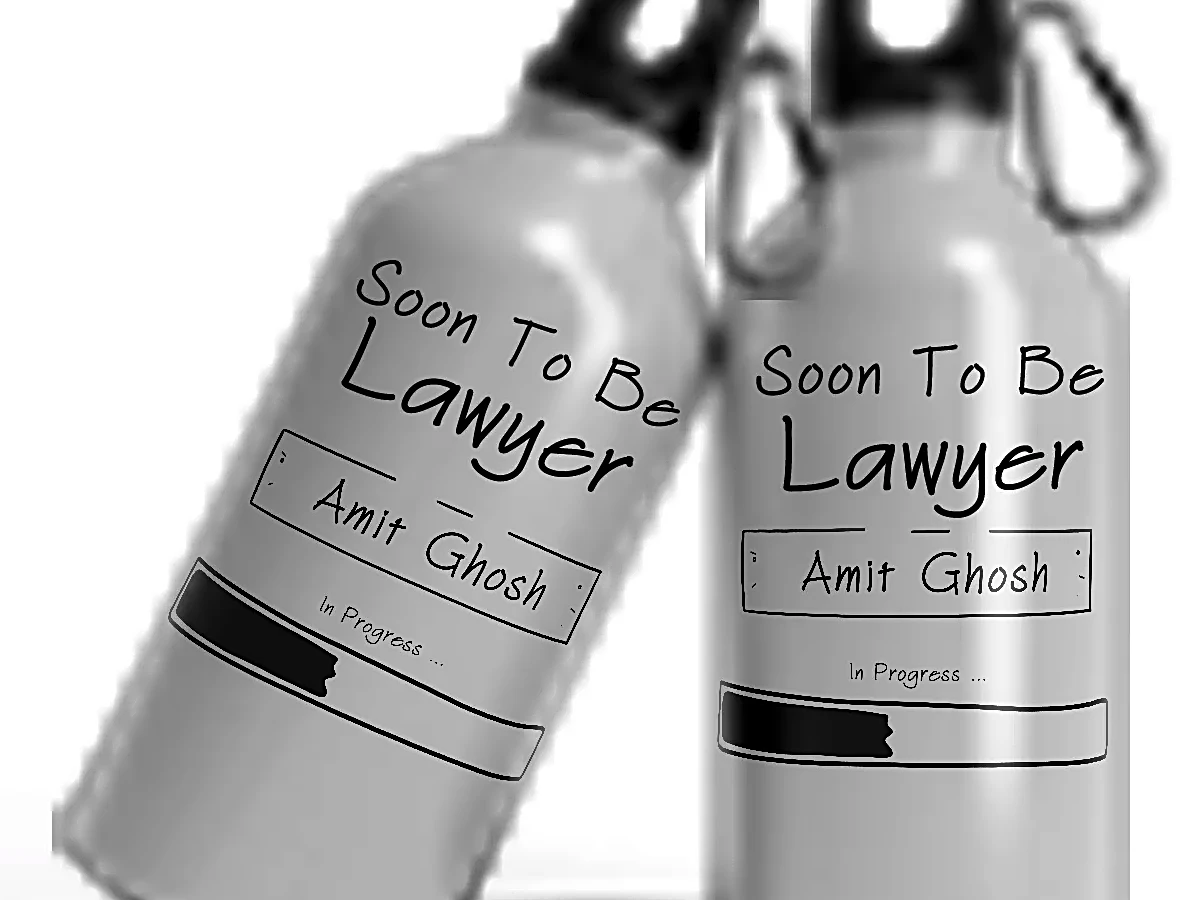 Personalized With Name [Soon To Be Lawyer]  Aluminum Sipper Water Bott