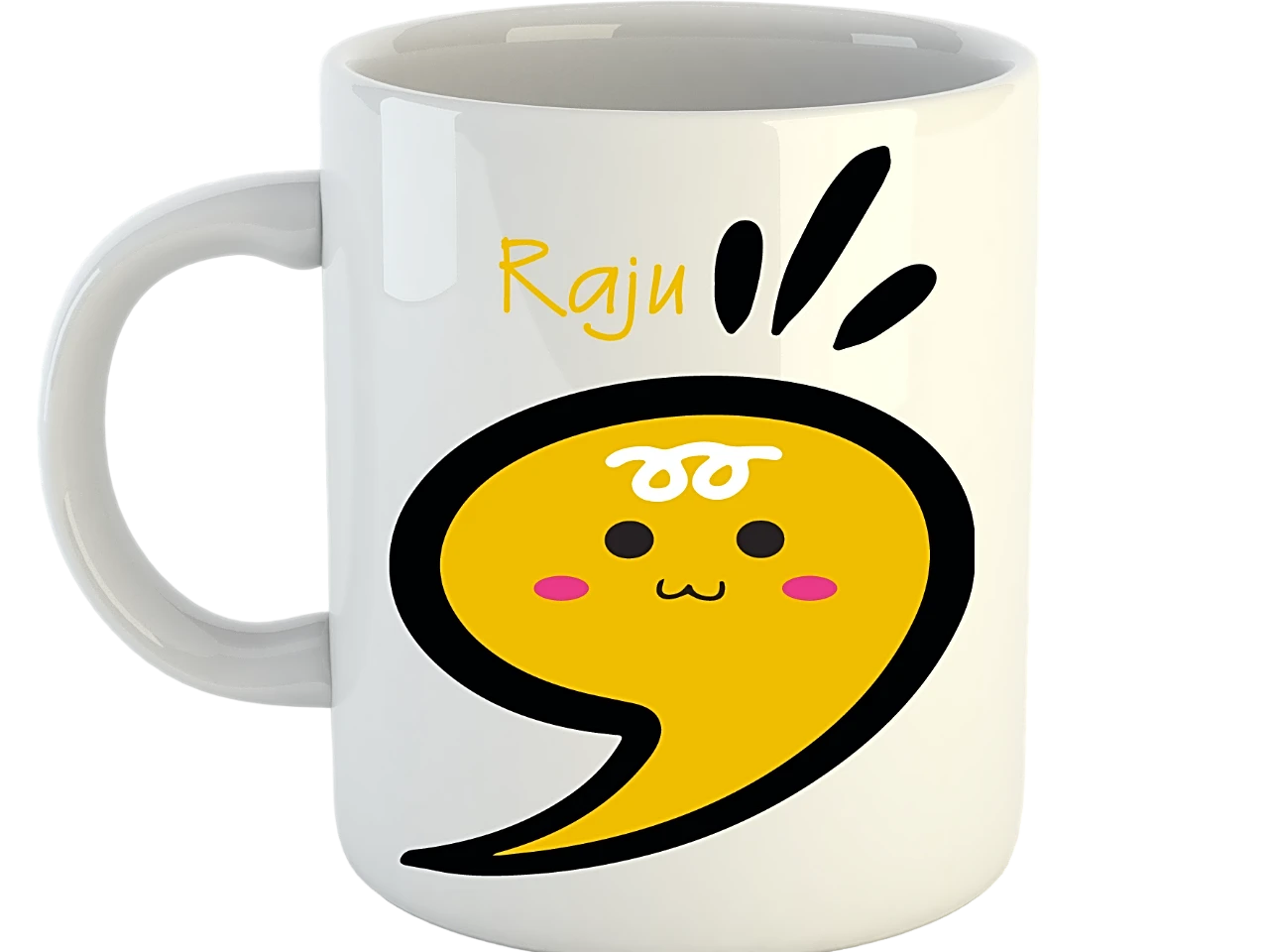 Personalized Family Name Mugs - Set of 4 Designer Mugs