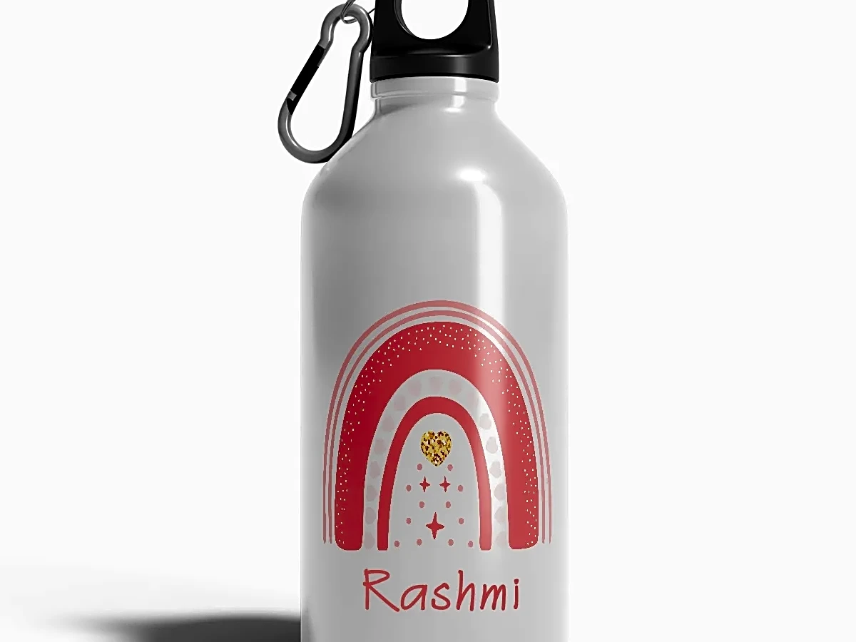 Personalized Sipper Rainbow Art With Mom's Name