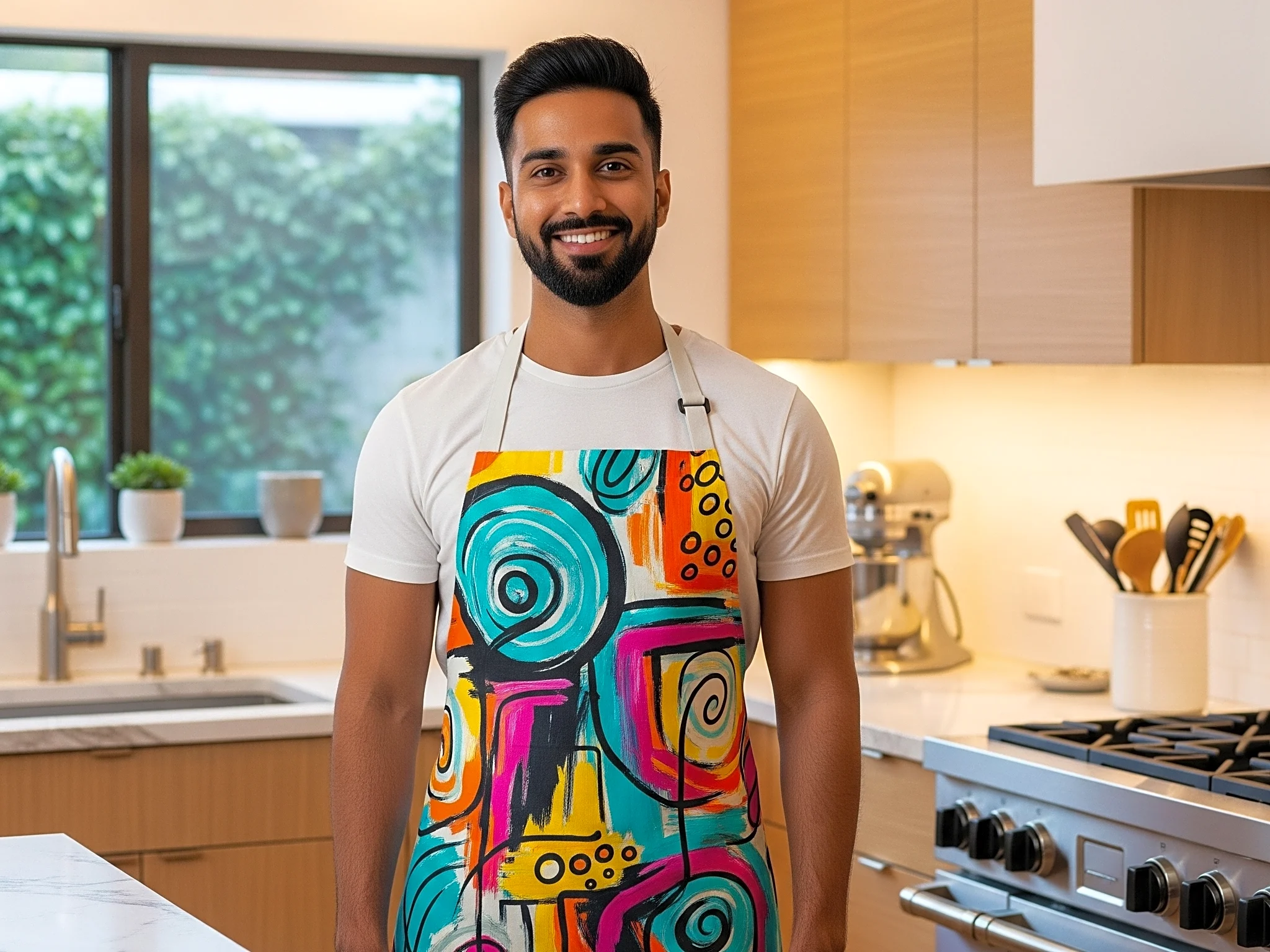Stylish Printed Apron Men