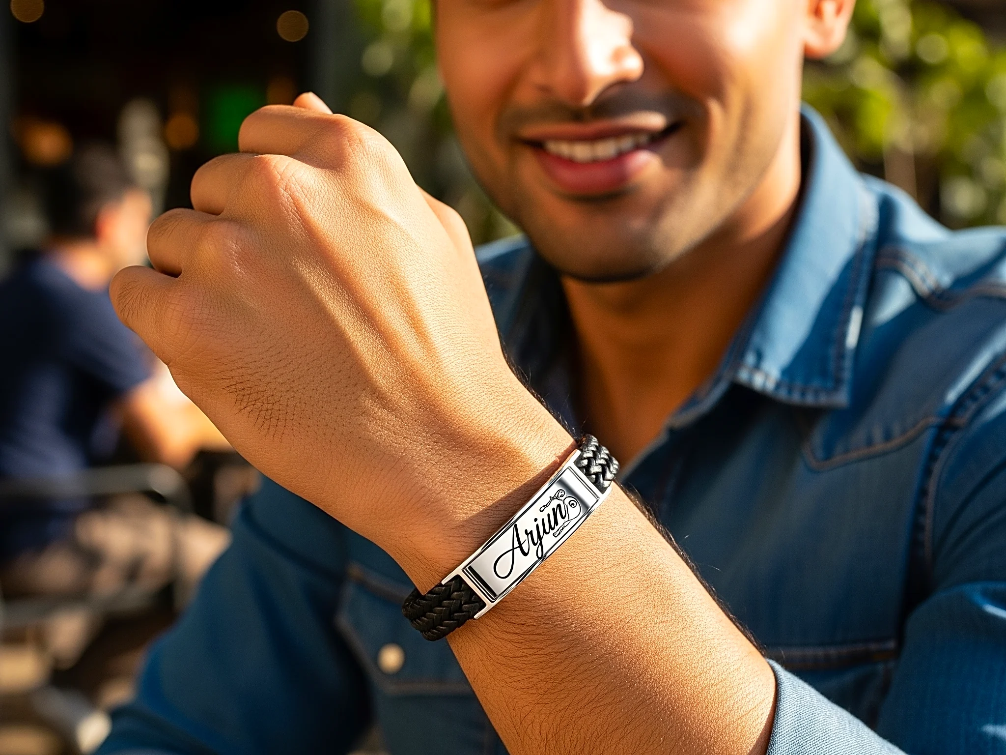 name bracelets for guys stylish