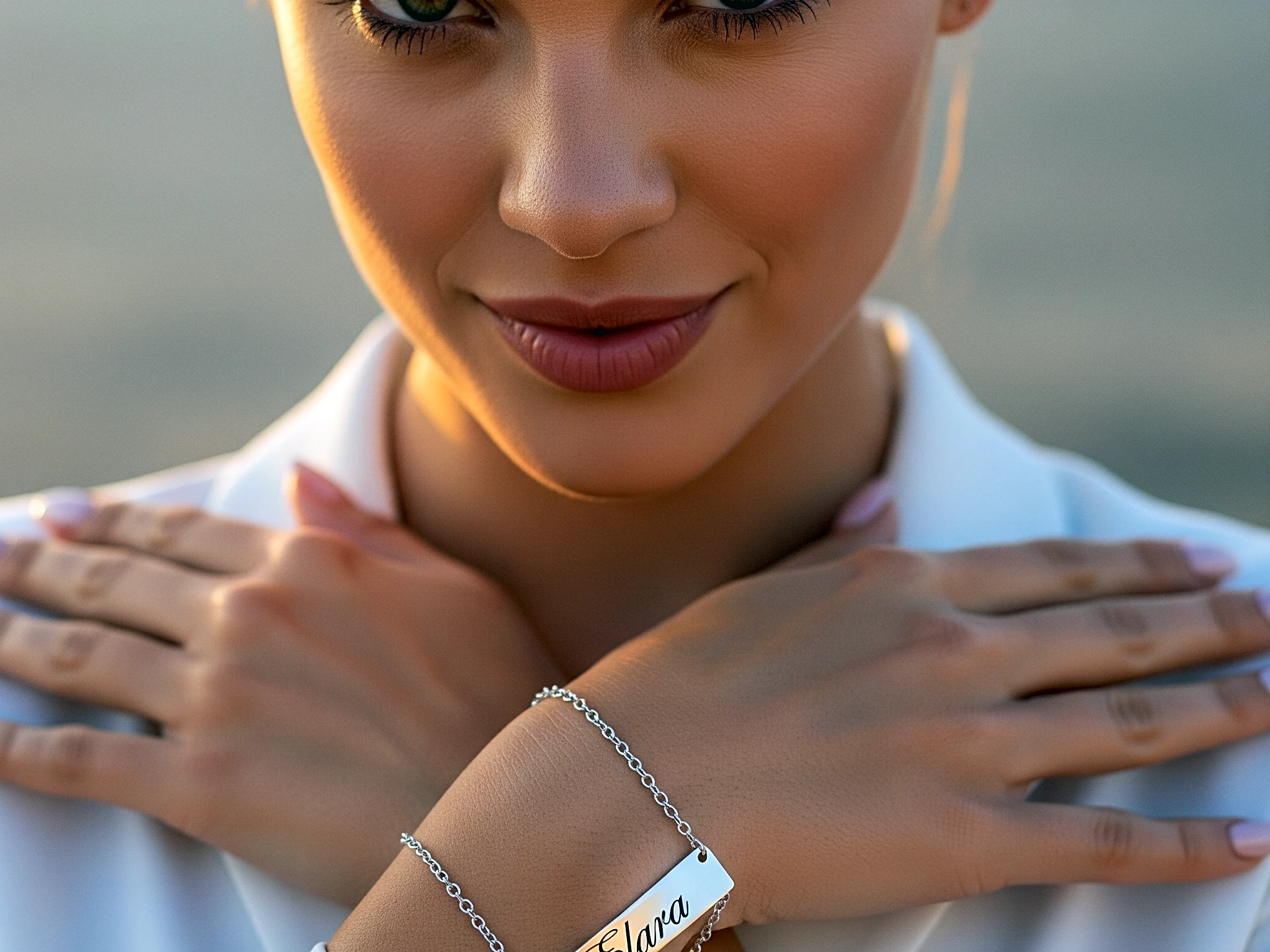 name plate bracelet engraved