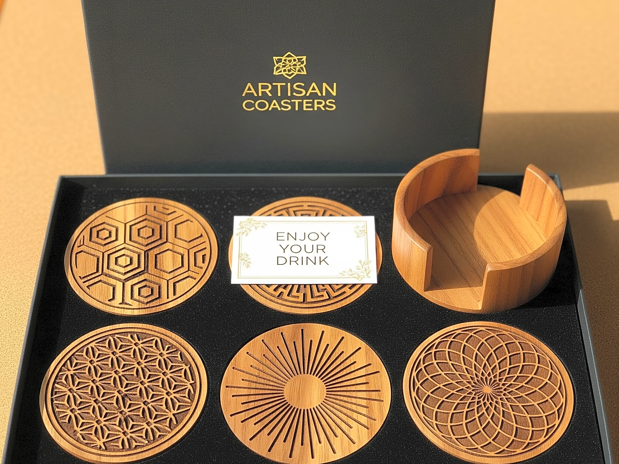 Beverage Coasters Stylish Gift