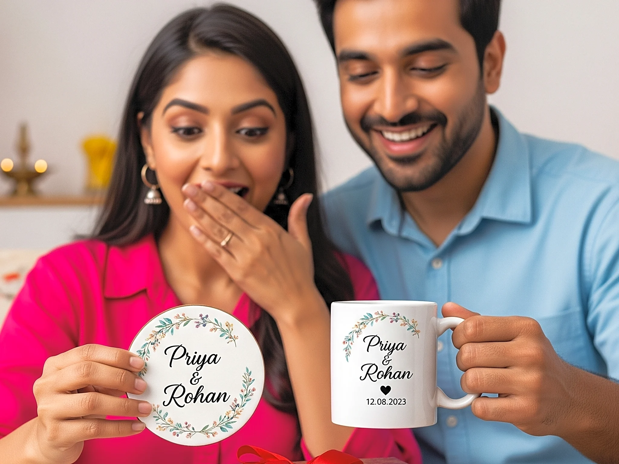 Personalised Coasters Stylish Gift