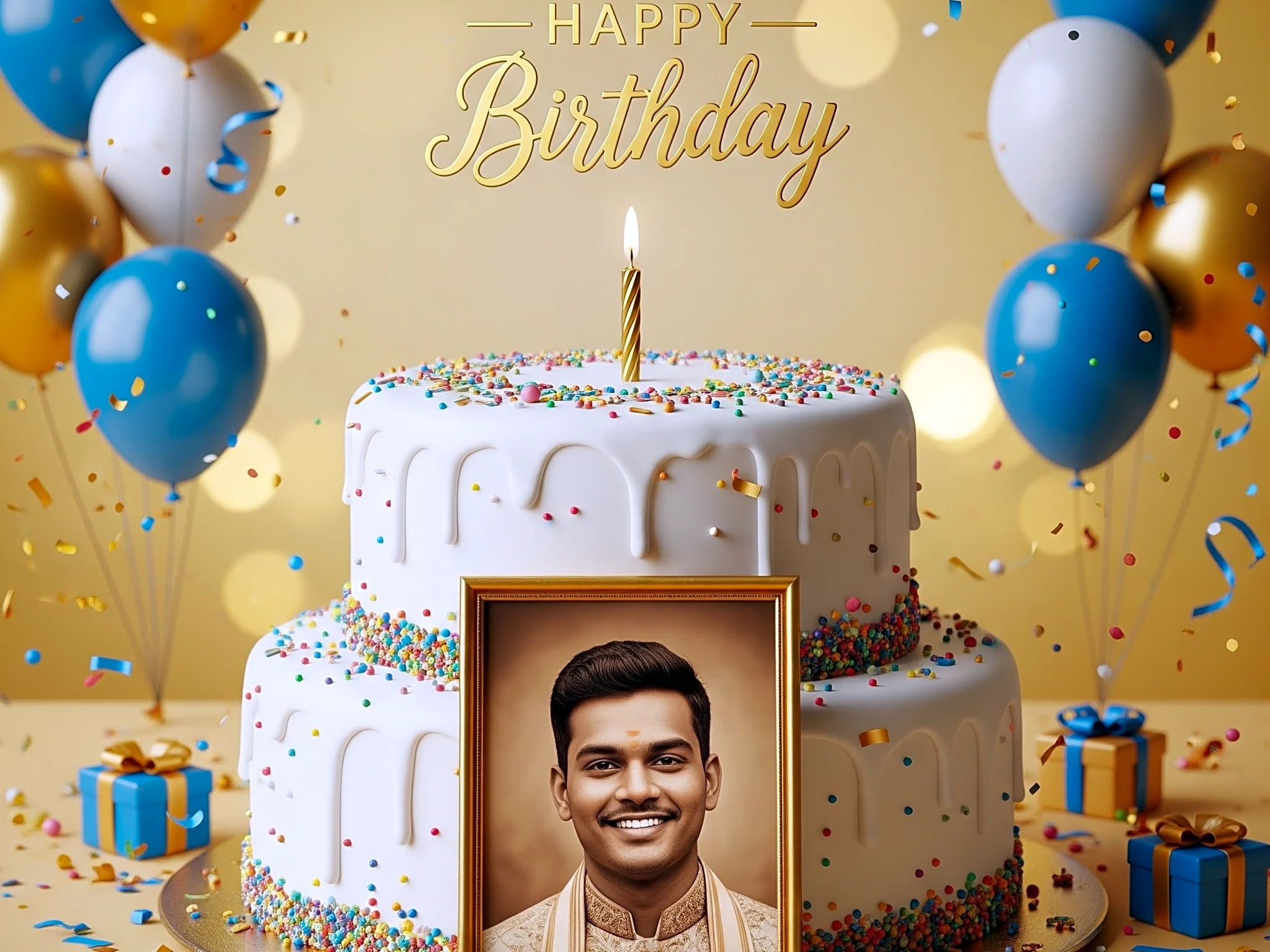 Birthday Theme Curtain