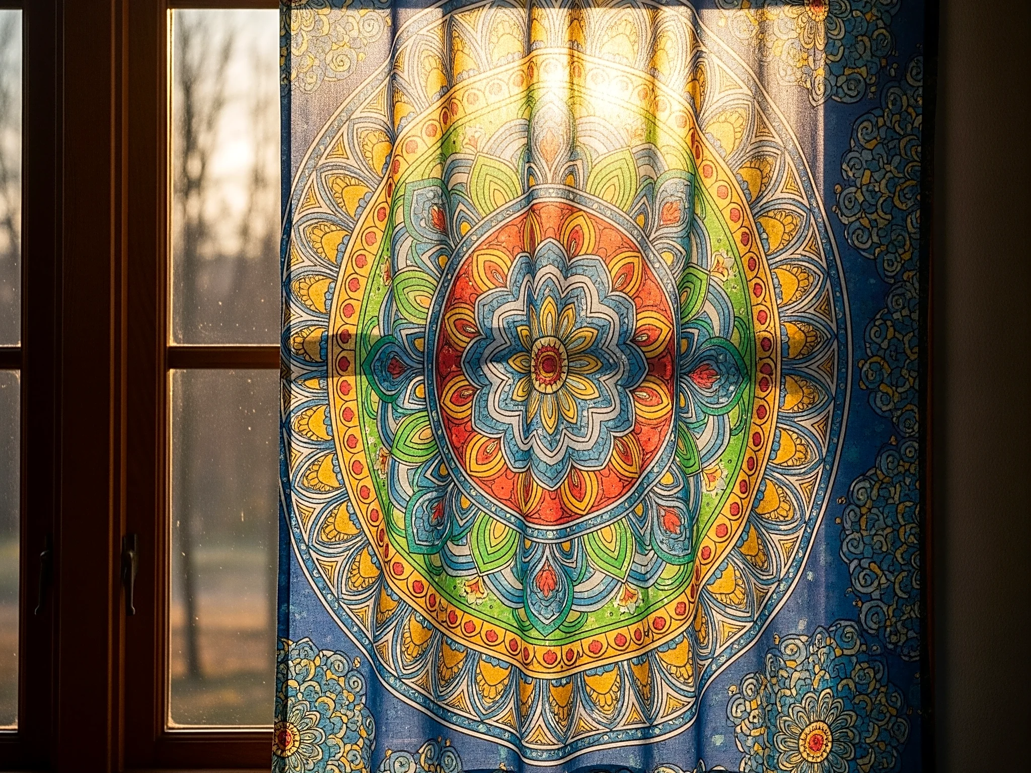 Mandala Art Curtain
