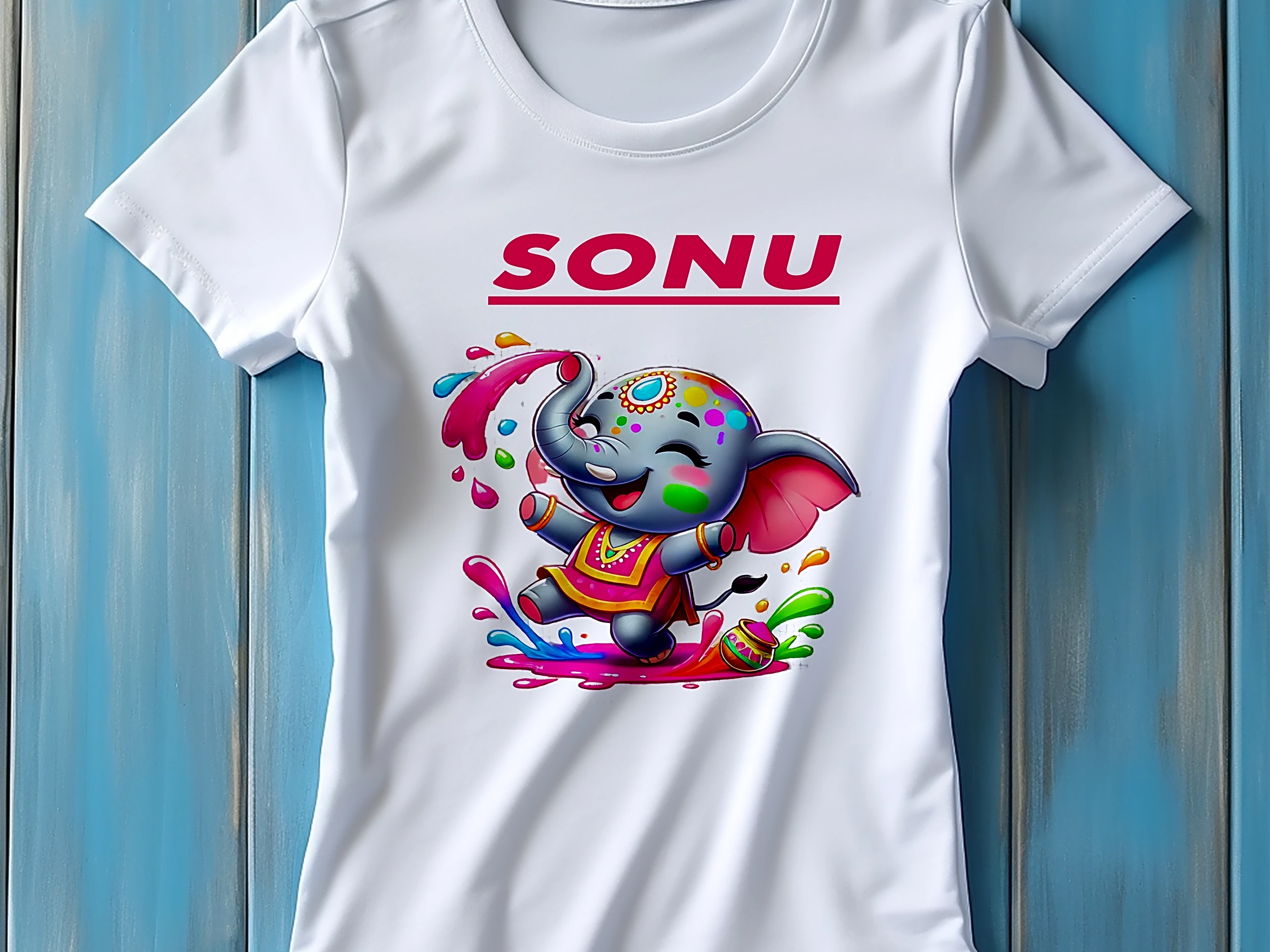 Playful Holi Kids T-Shirt
