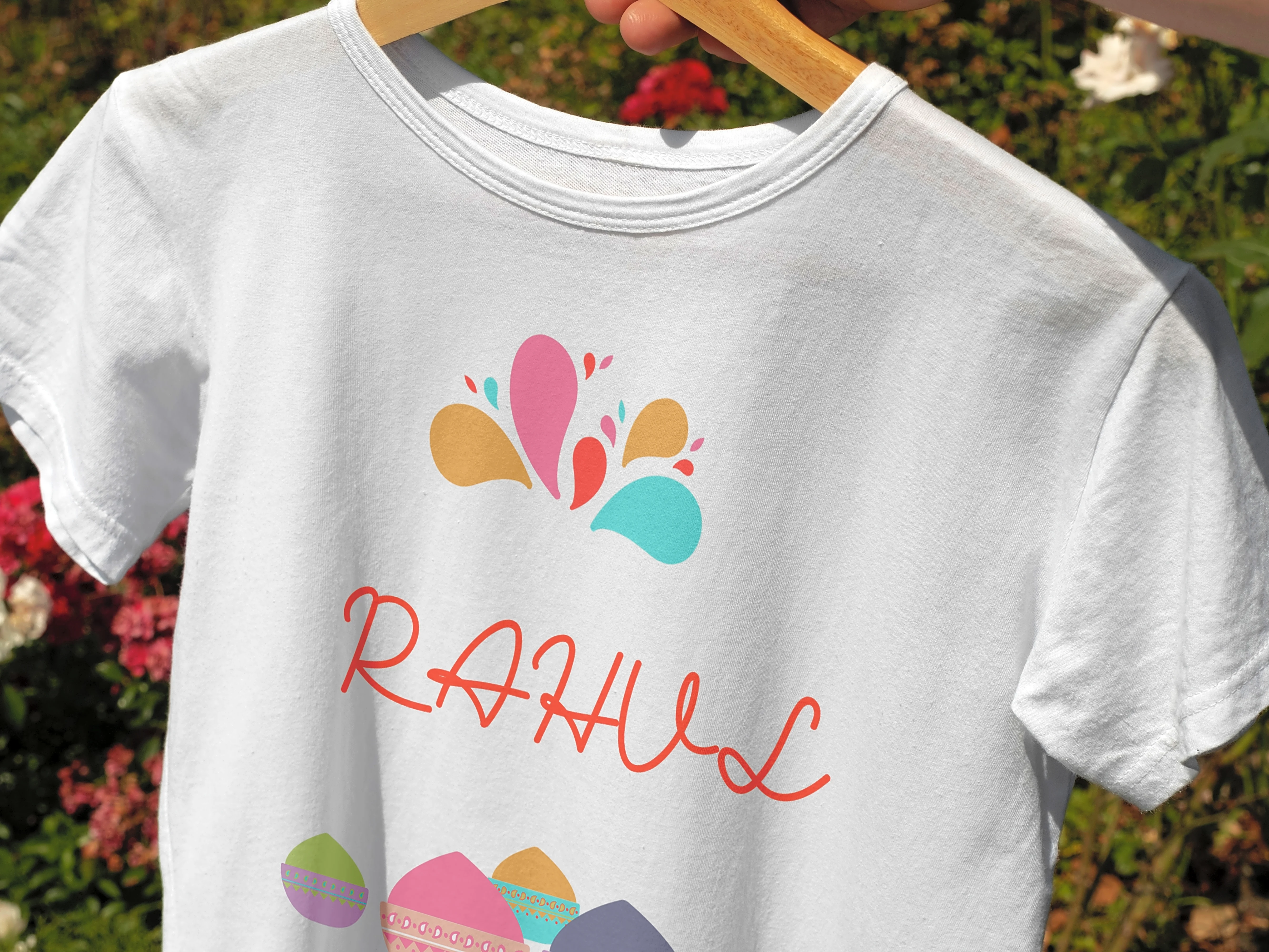 Matching Holi T-shirts for Family