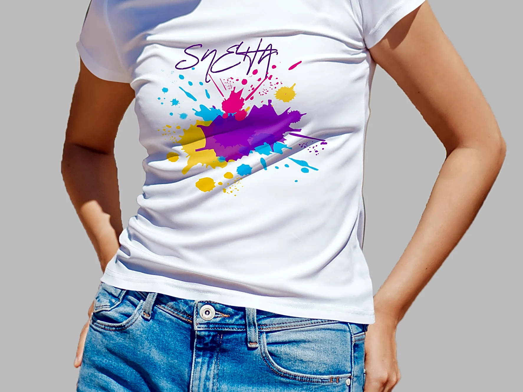 Personalized Holi T-shirt for Women