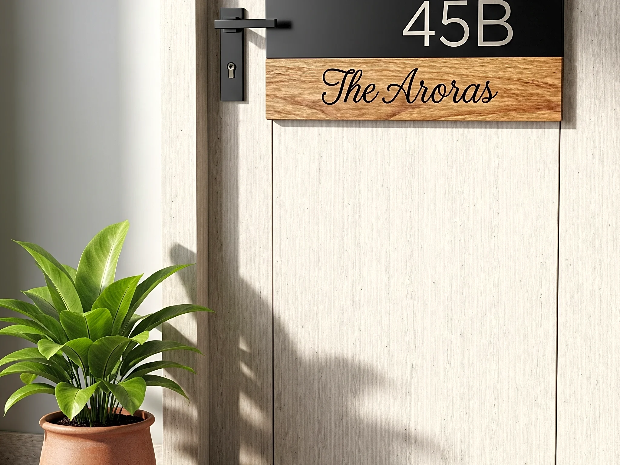 Personalized Name Plate Home Door