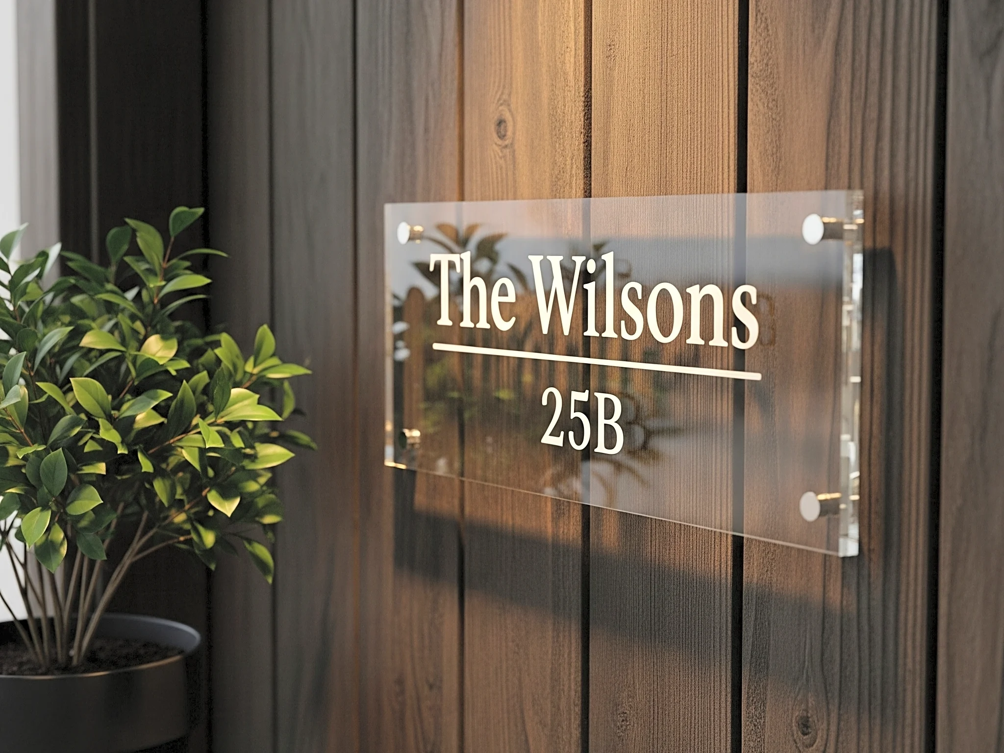Custom Acrylic Name Plates for Homes