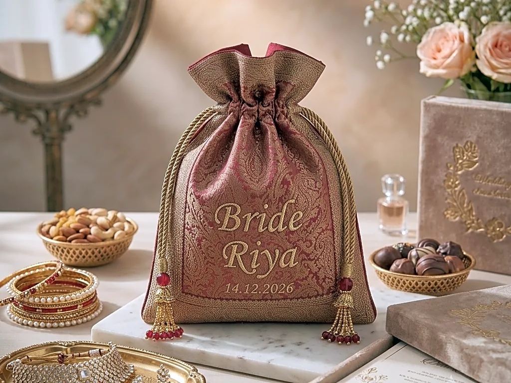 Personalized Bridal Potli