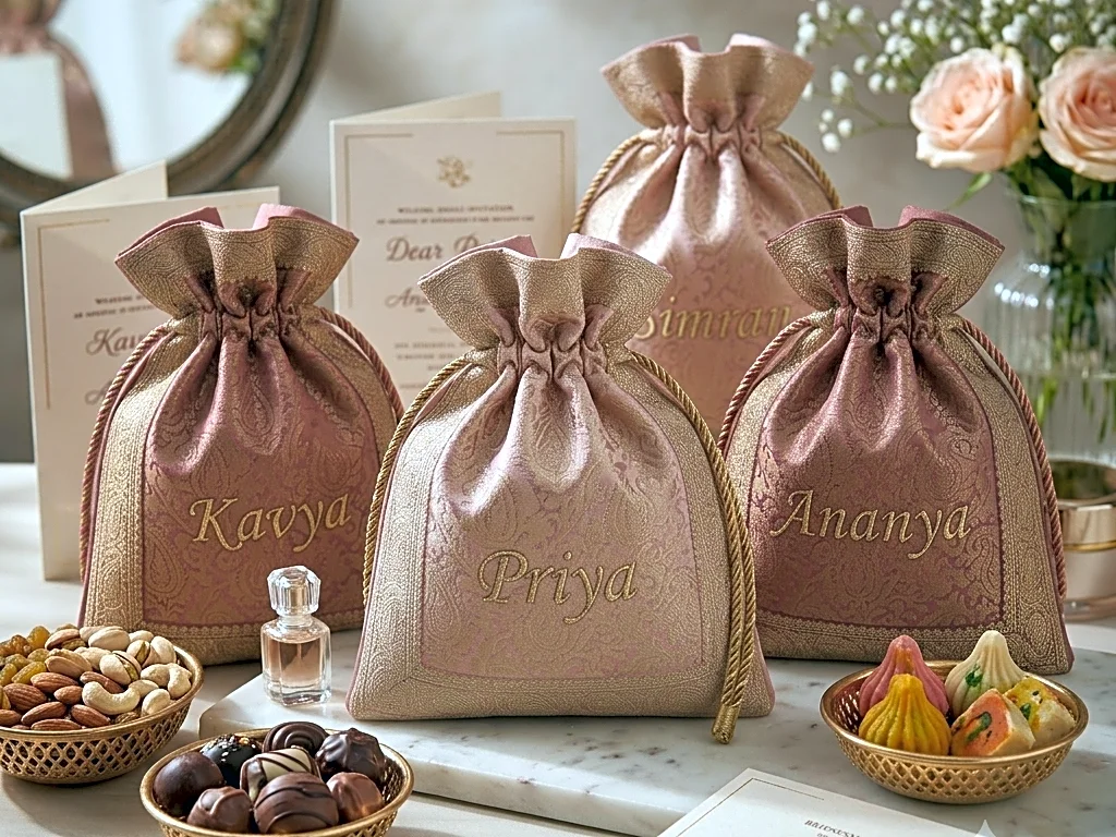 Personalized Bridesmaid Potli