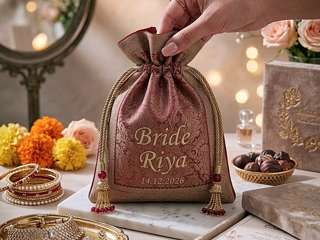 Personalized Wedding Potli