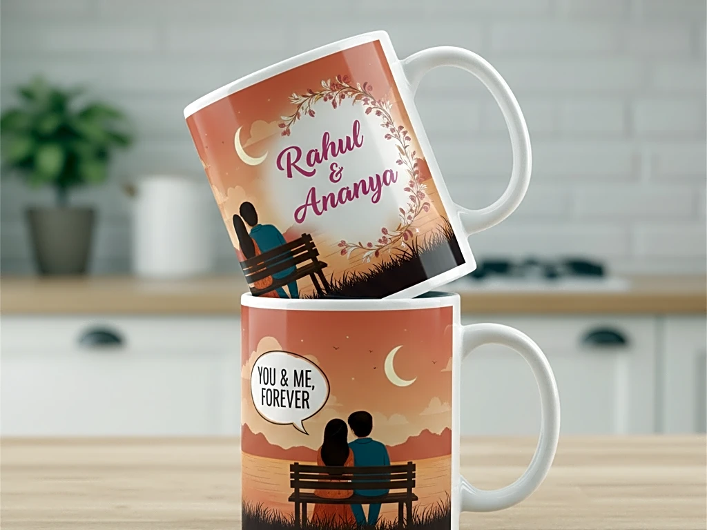 Custom Couple Gifts Mug Set