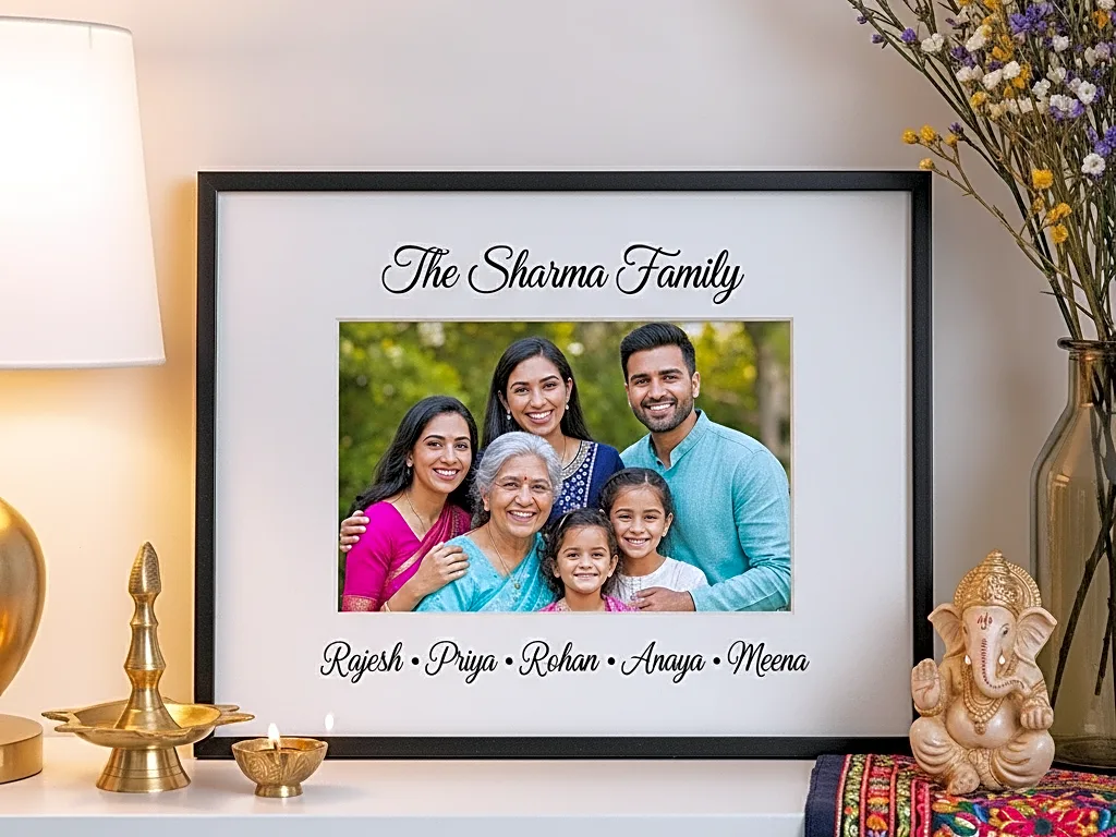 Family Photo Frame With Names