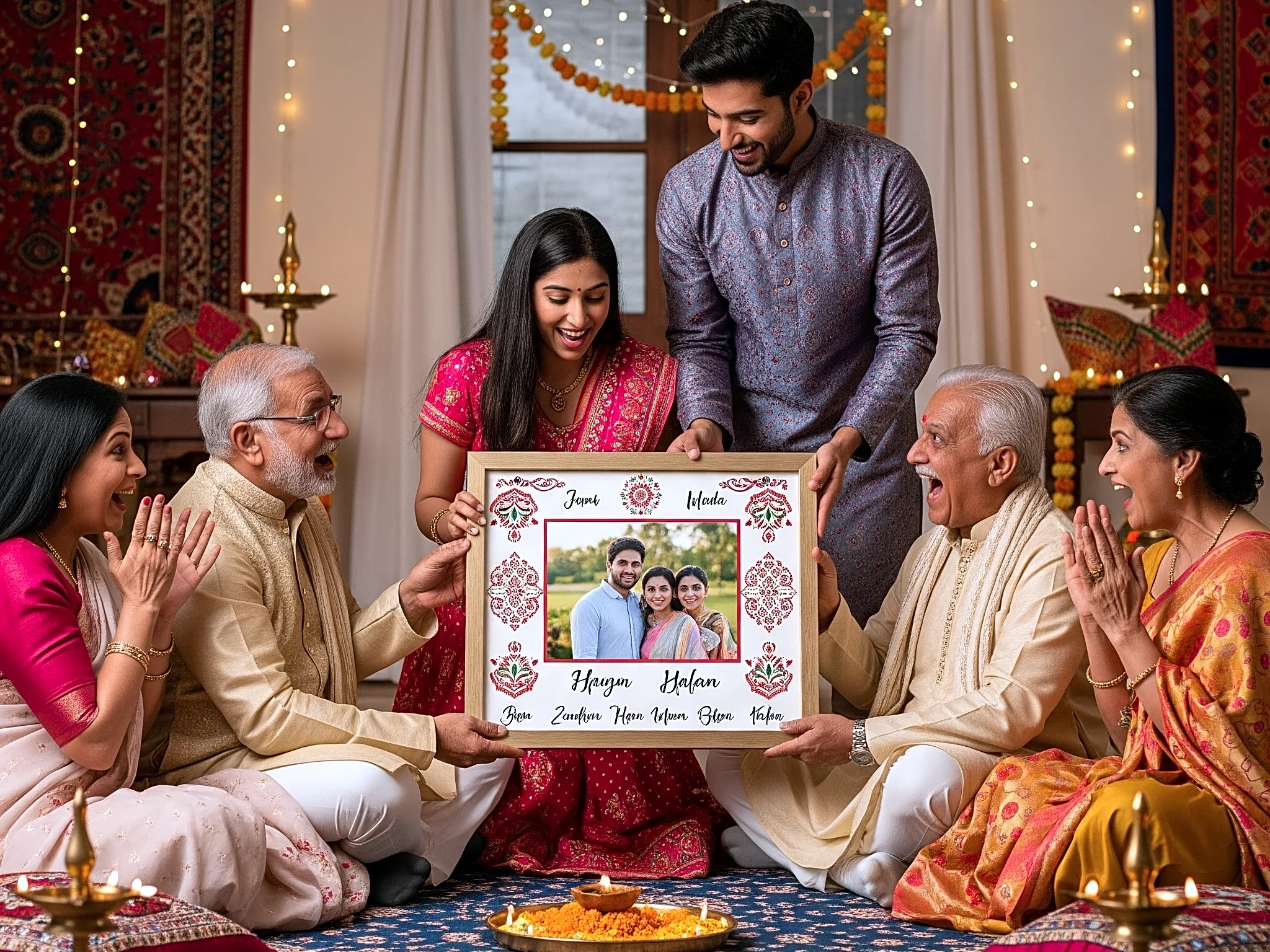 Picture printing and framing gift