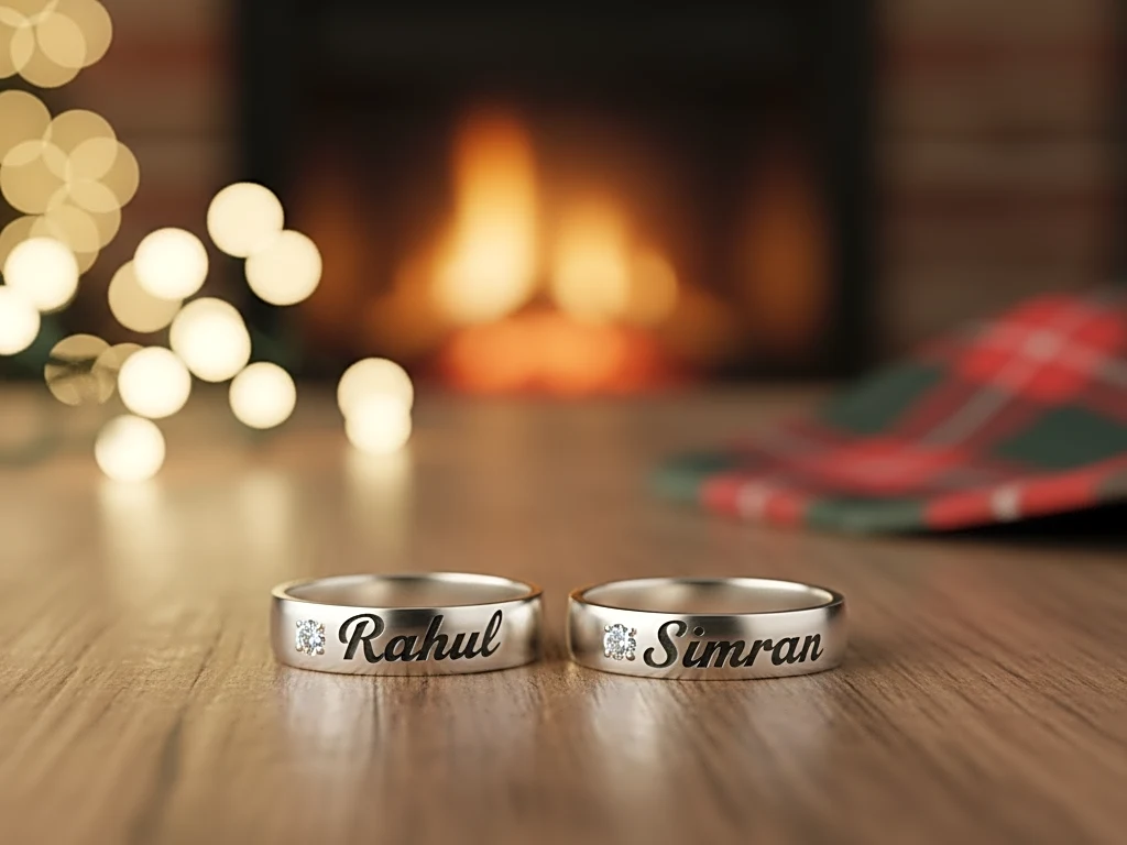 Couple Name Rings With Names Engraved