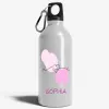 Personalized [Designer] Sipper Bottle 650ML White | Love Art With Name