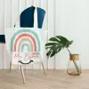 Personalized Teacher Tote Bag - Customized with Teacher Name - Rainbow