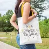 Merry Christmas Printed Tote bag