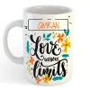 Personalized Love Without Limits Coffee-Tea Mug with personalized name