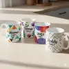 Personalized Family Name Mugs - Set of 4 Designer Mugs