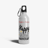Personalized With Name [Happy Anniversary]  Aluminum Sipper Water Bott